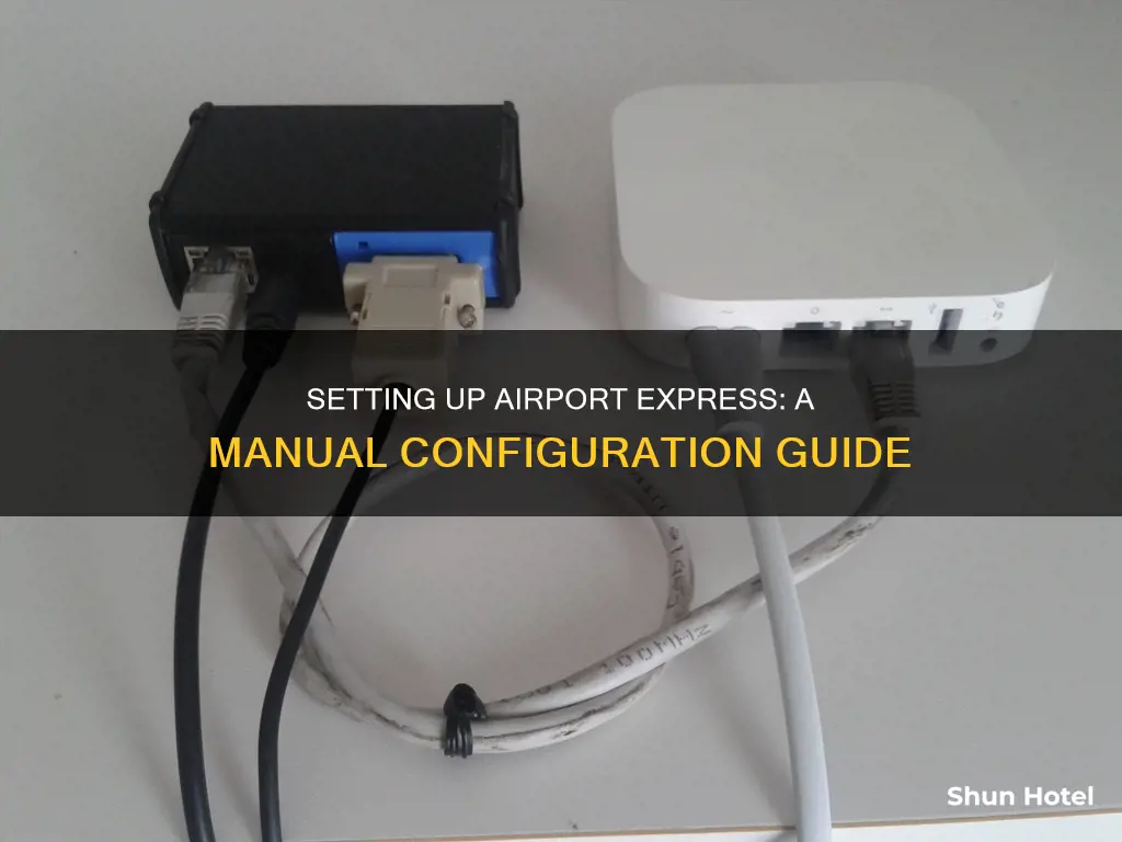 how to manually configure airport express