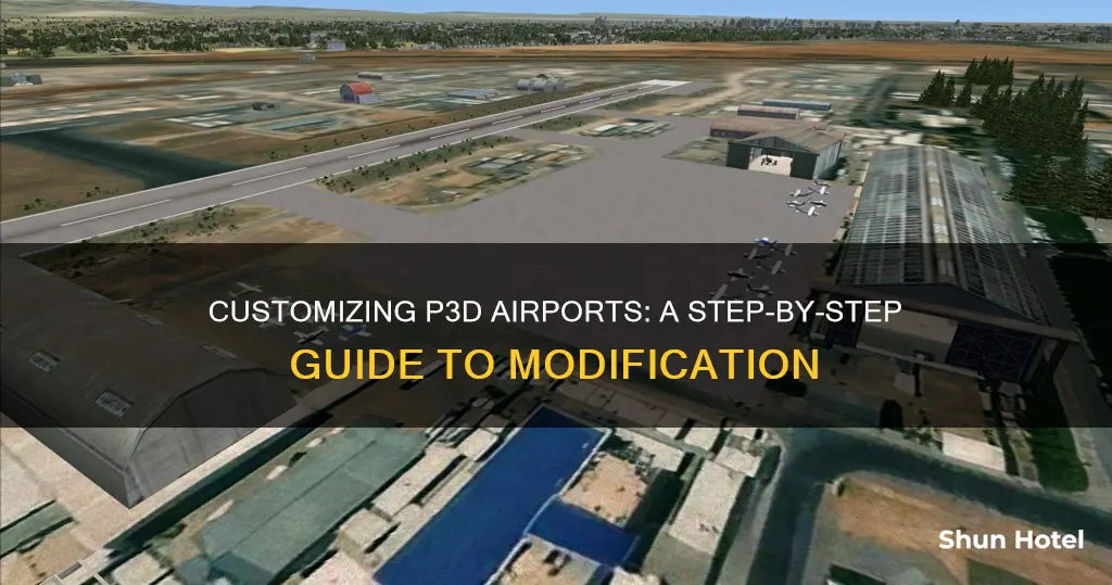 how to modify a p3d airport