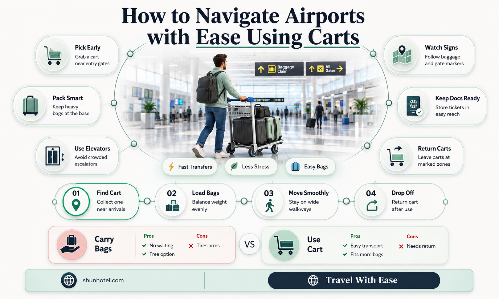 are there carts at the airport