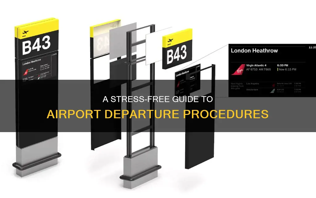 how to navigate an airport departure