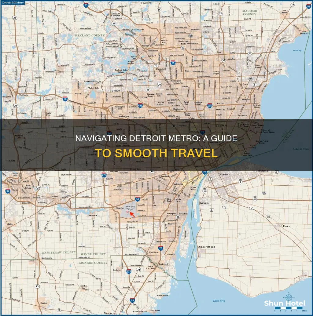 how to navigate detroit metro airport