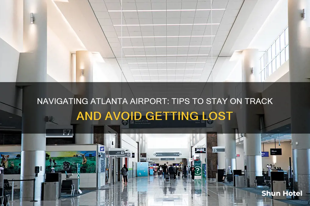 how to not get lost in atlanta airport