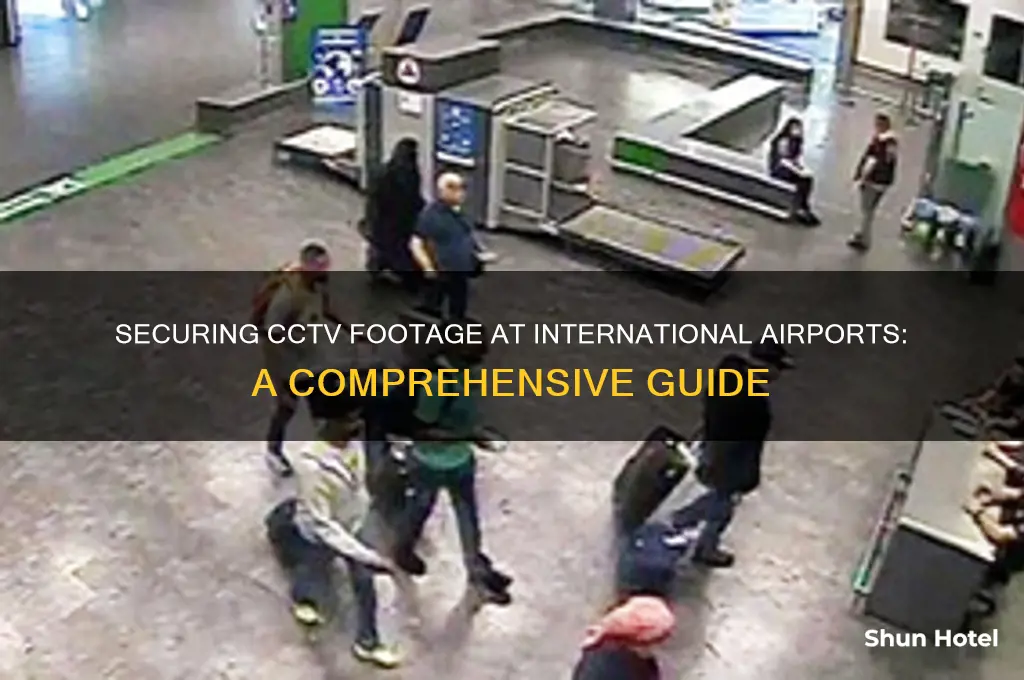 how to obtain cctv at an international airport