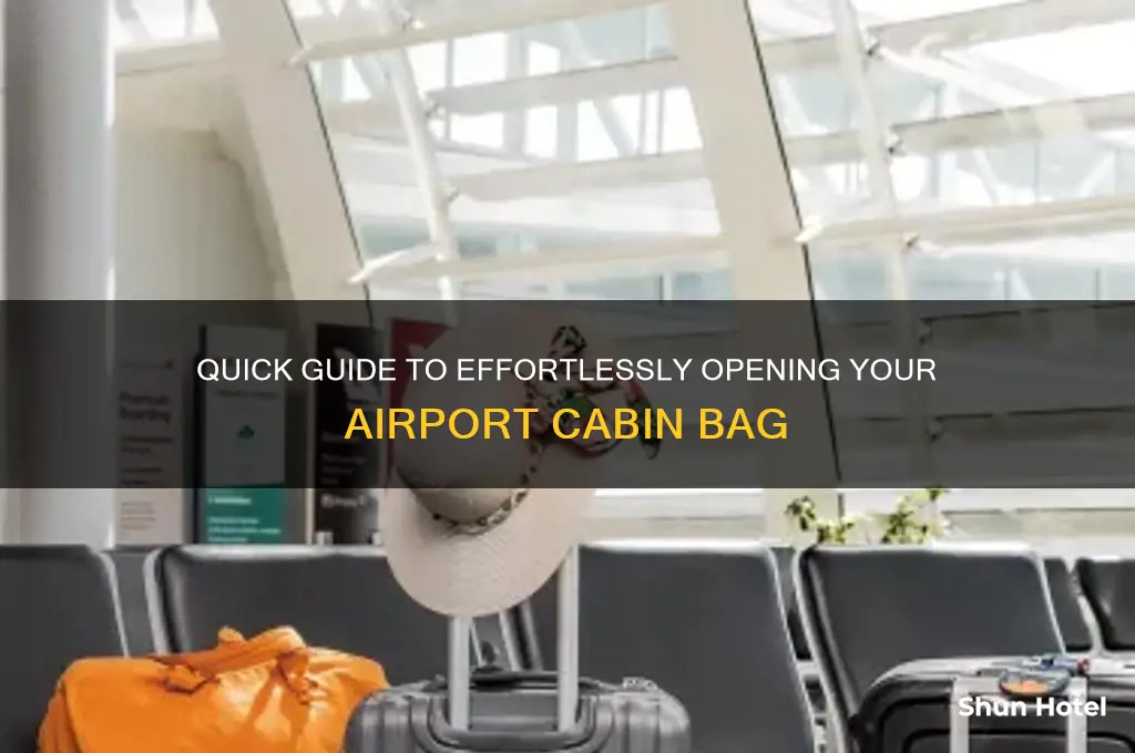 how to open airport cabin bag