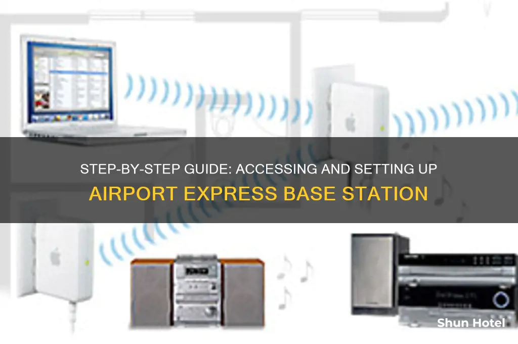 how to open airport express base station