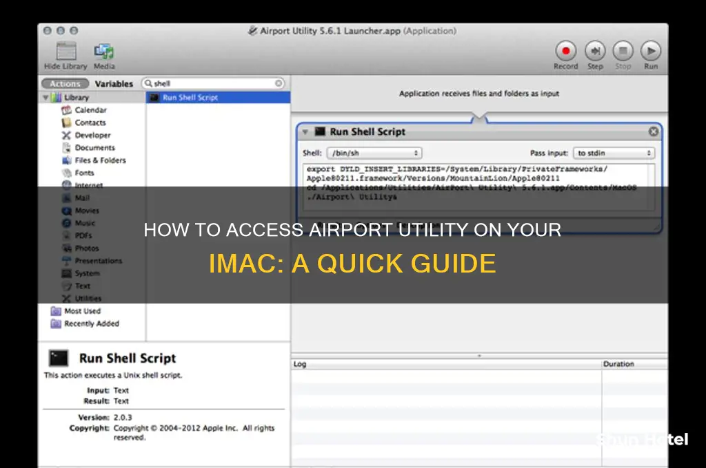 how to open airport utility on imac