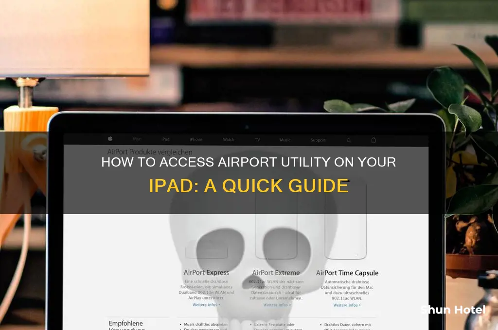 how to open airport utility on ipad