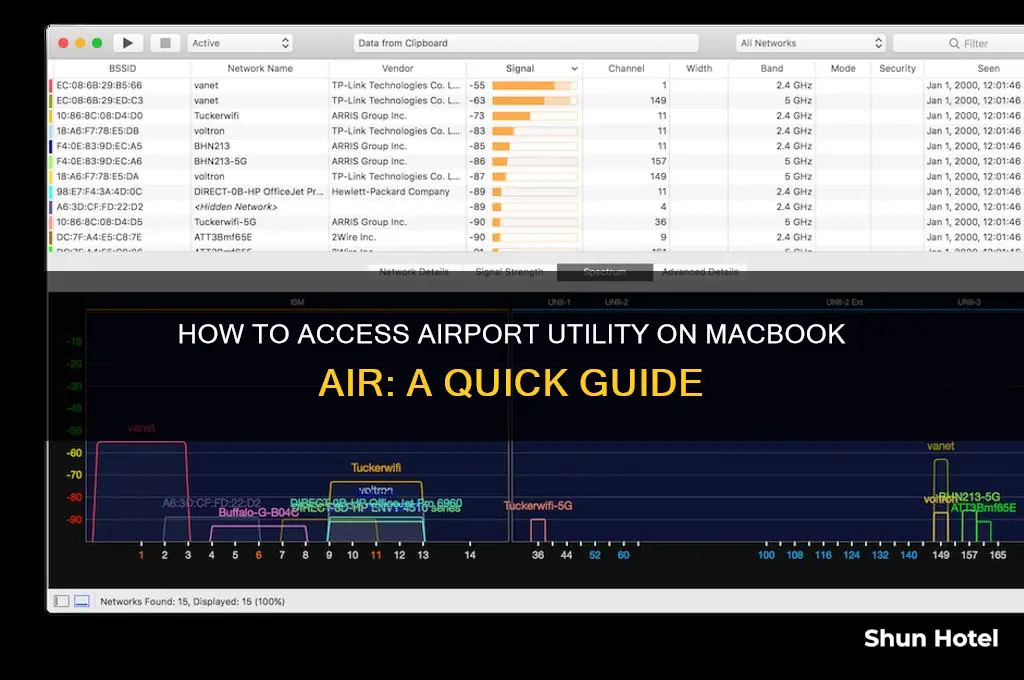how to open airport utility on macbook air