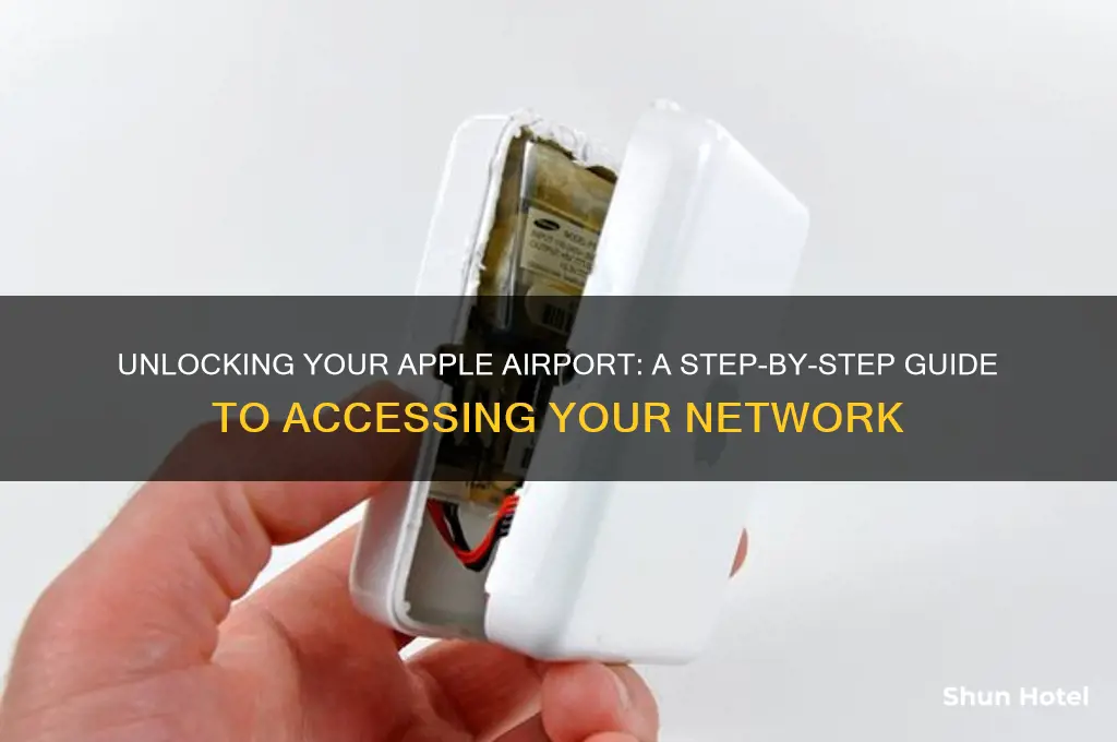 how to open an apple airport