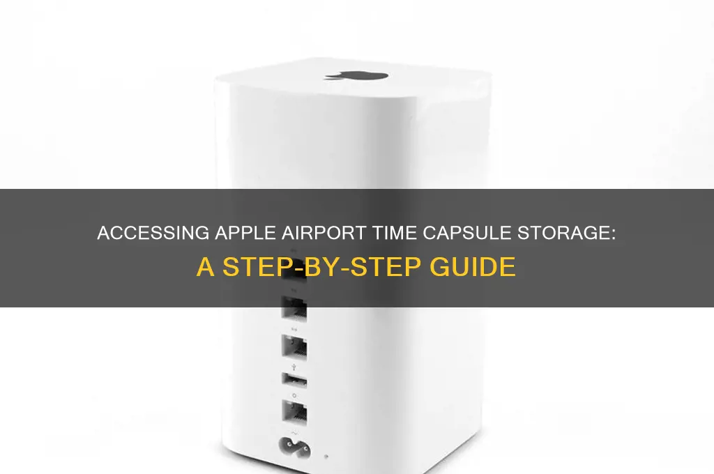 how to open apple airport time capsule storage