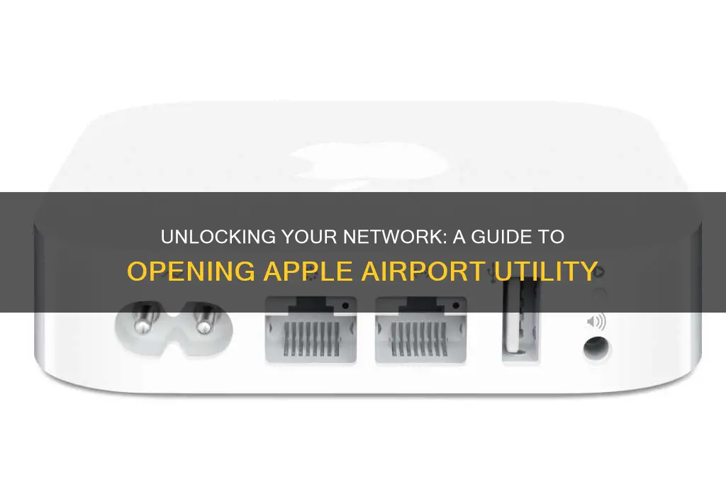 how to open apple airport utility
