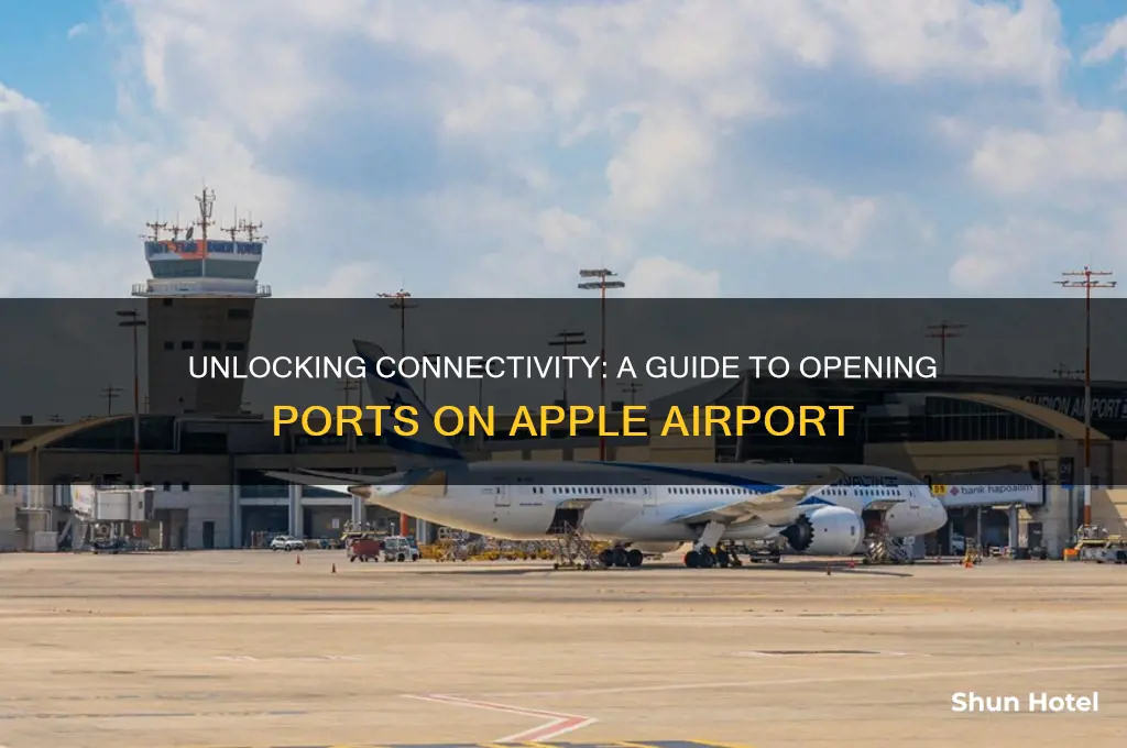 how to open ports on apple airport