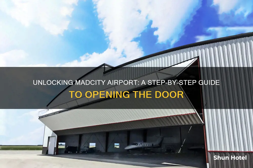 how to open the madcity airport door