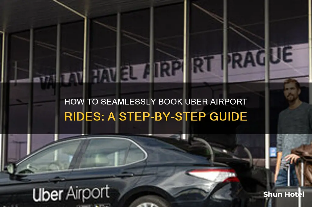 how to open uber airport rides