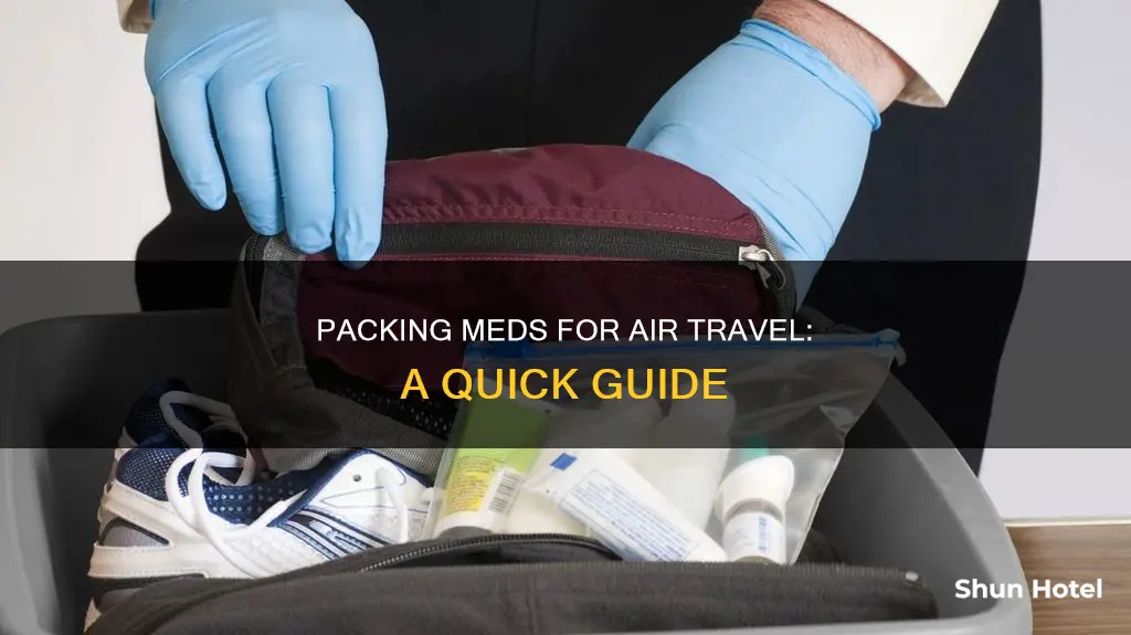how to pack medicine for airport