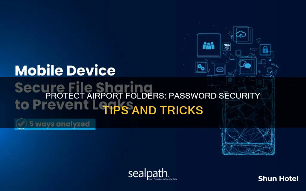 how to password protect airport folder