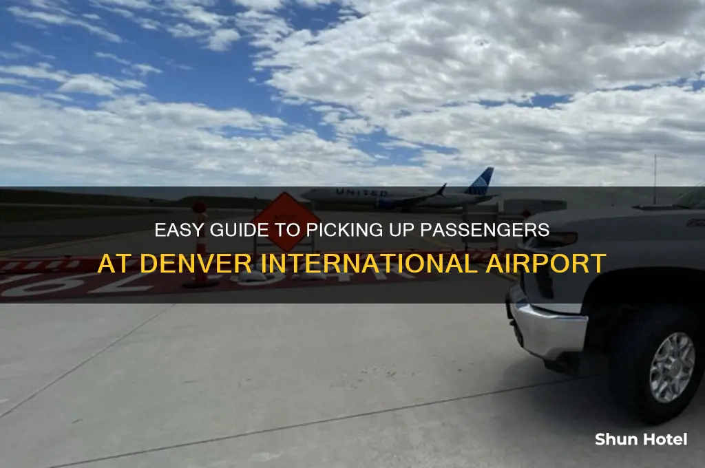 how to pick someone up from denver international airport