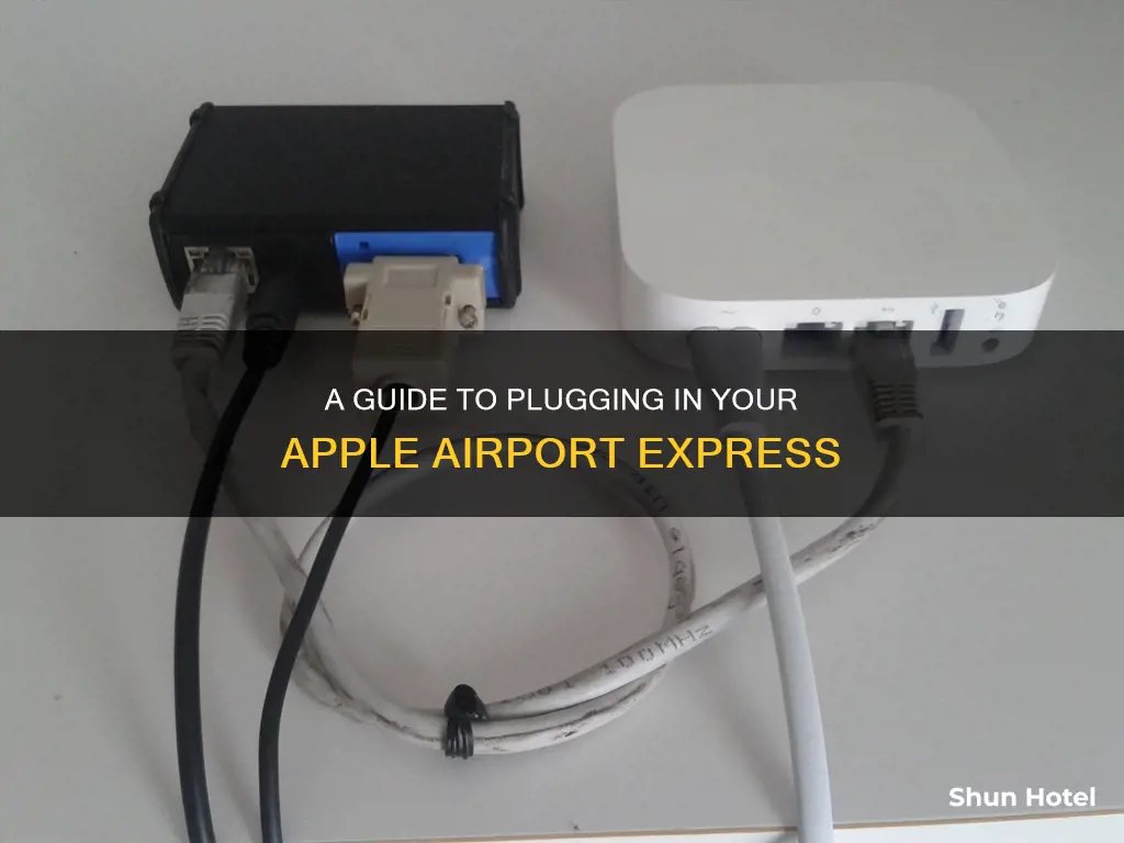 how to plug in apple airport