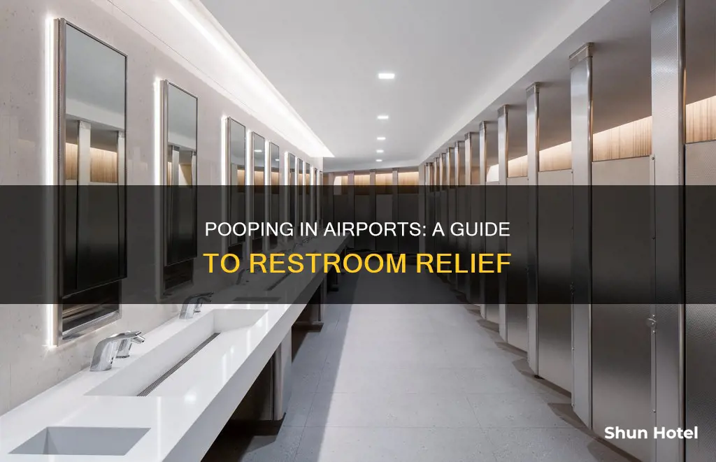 how to poop in an airport