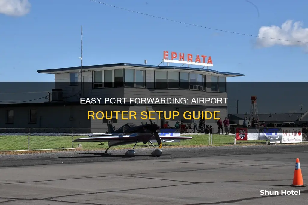 how to port forward airport router
