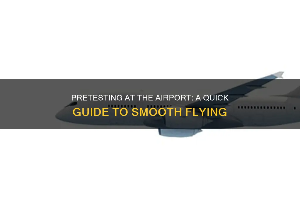 how to pretest at airport and fly