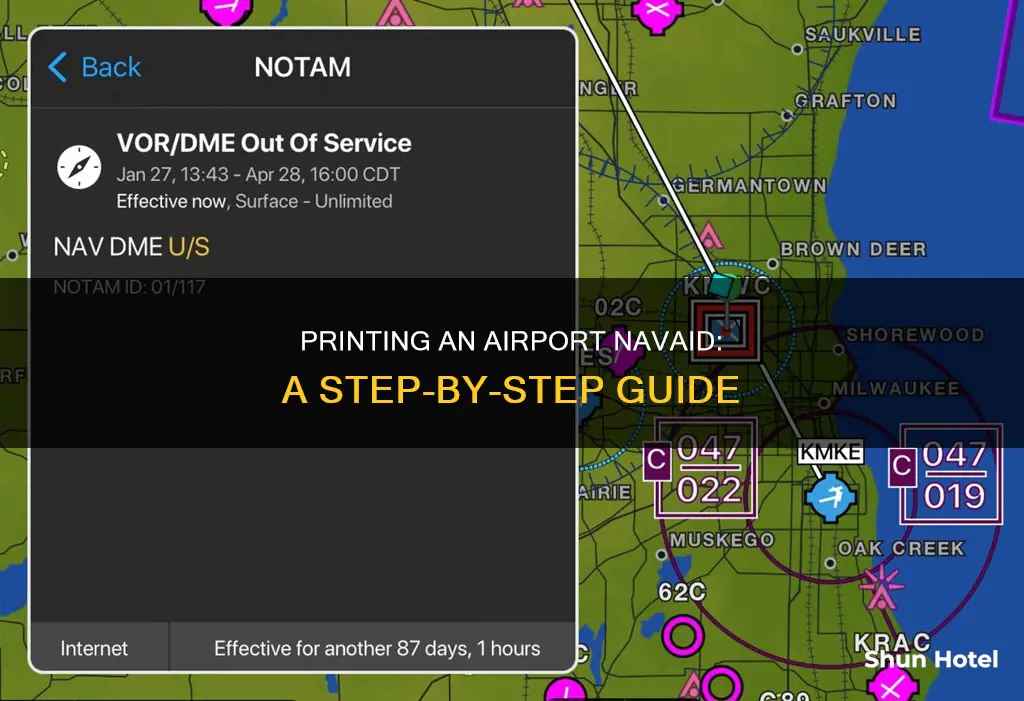 how to print a airport navaid