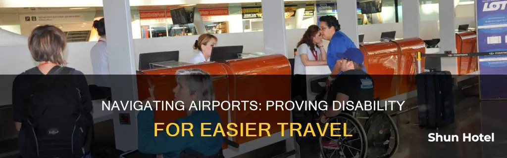 how to prove disability at airport