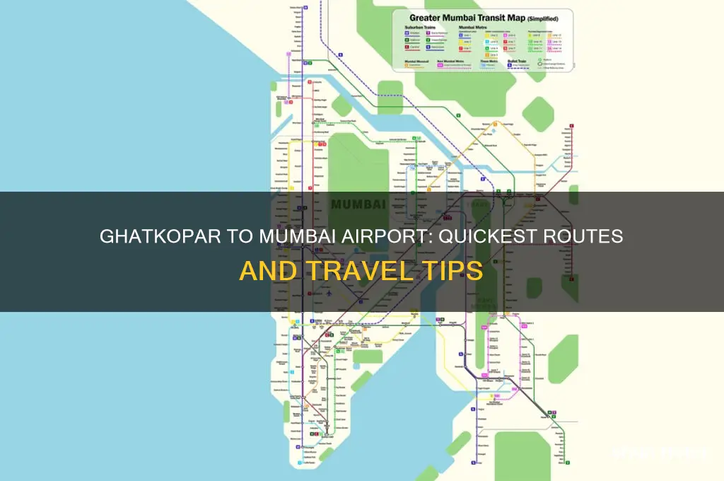 how to reach mumbai international airport from ghatkopar