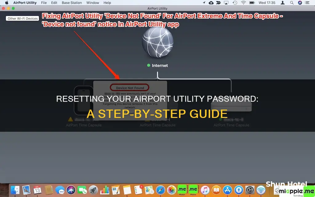 how to recover airport utility password