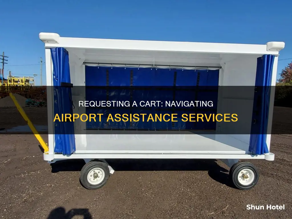 how to request cart at airport