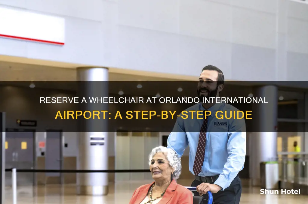 how to reserve wheelchair at airport orlando international