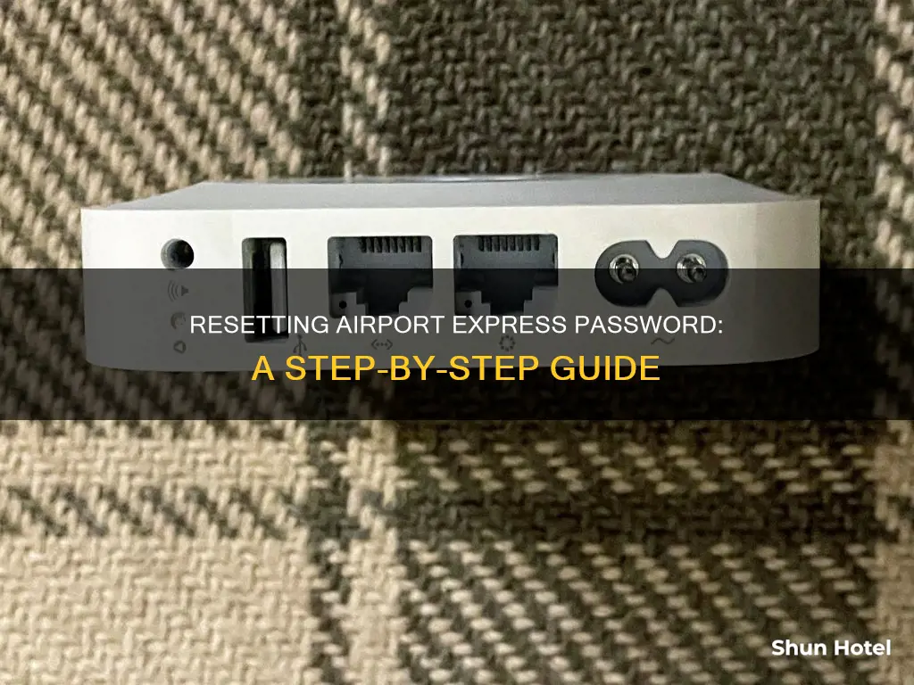 how to reset airport express password