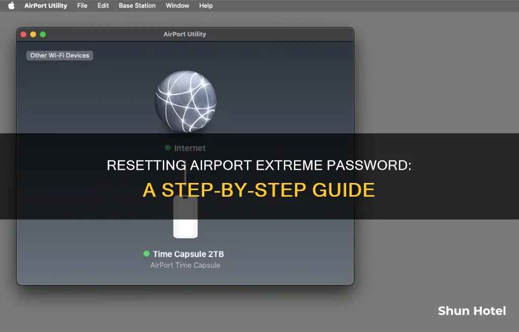 how to reset airport extreme password