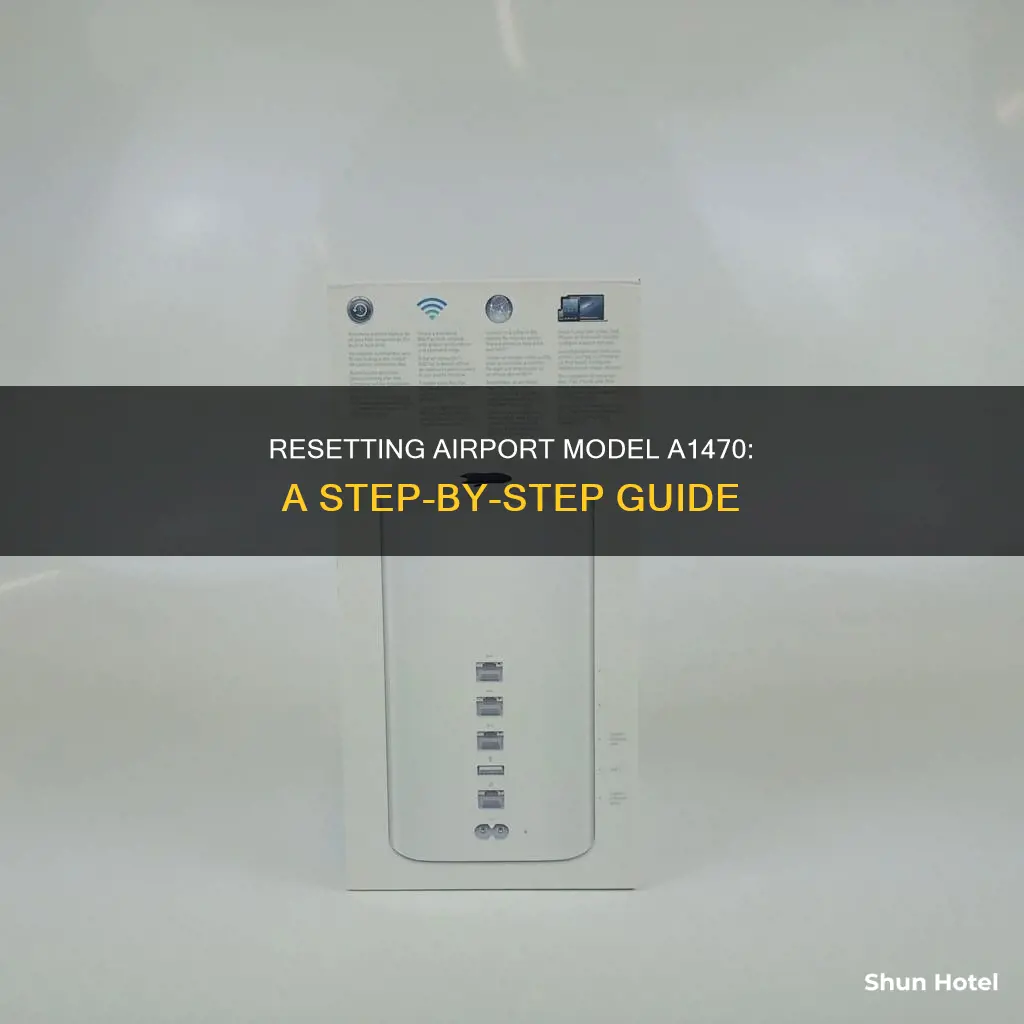 how to reset airport model a1470