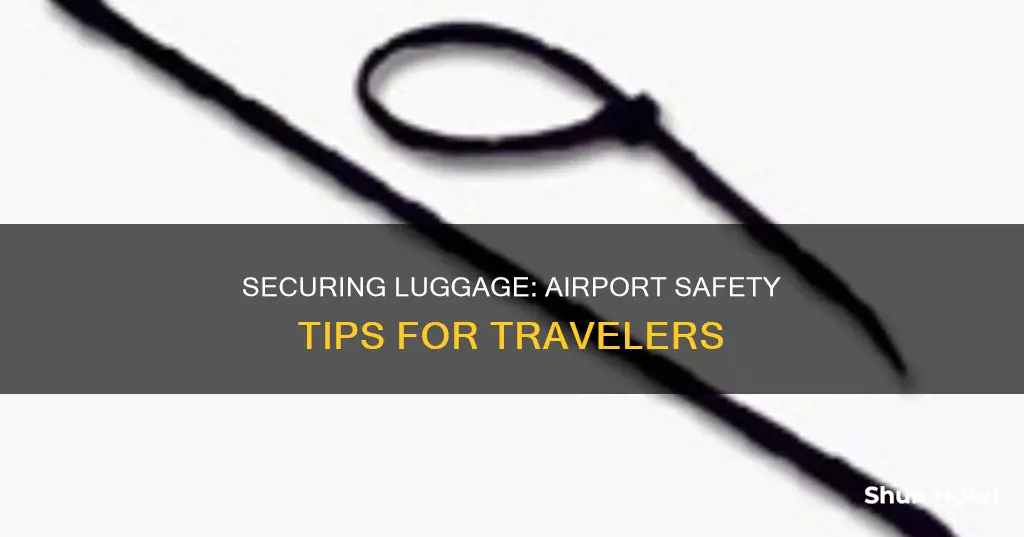 how to secure luggage in airport