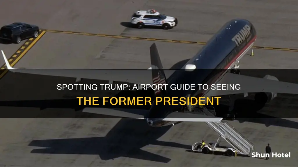 how to see trump at airport