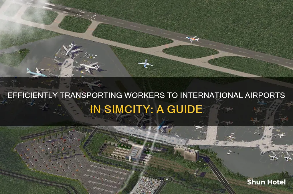 how to send workers to international airport simcity