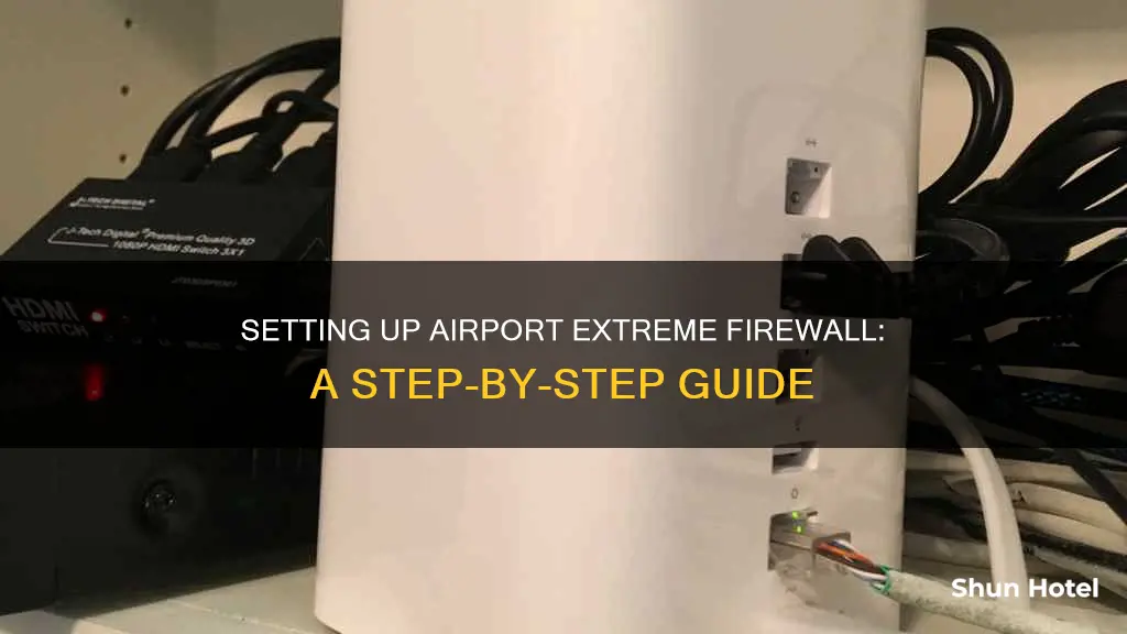 how to set airport extreme firewall