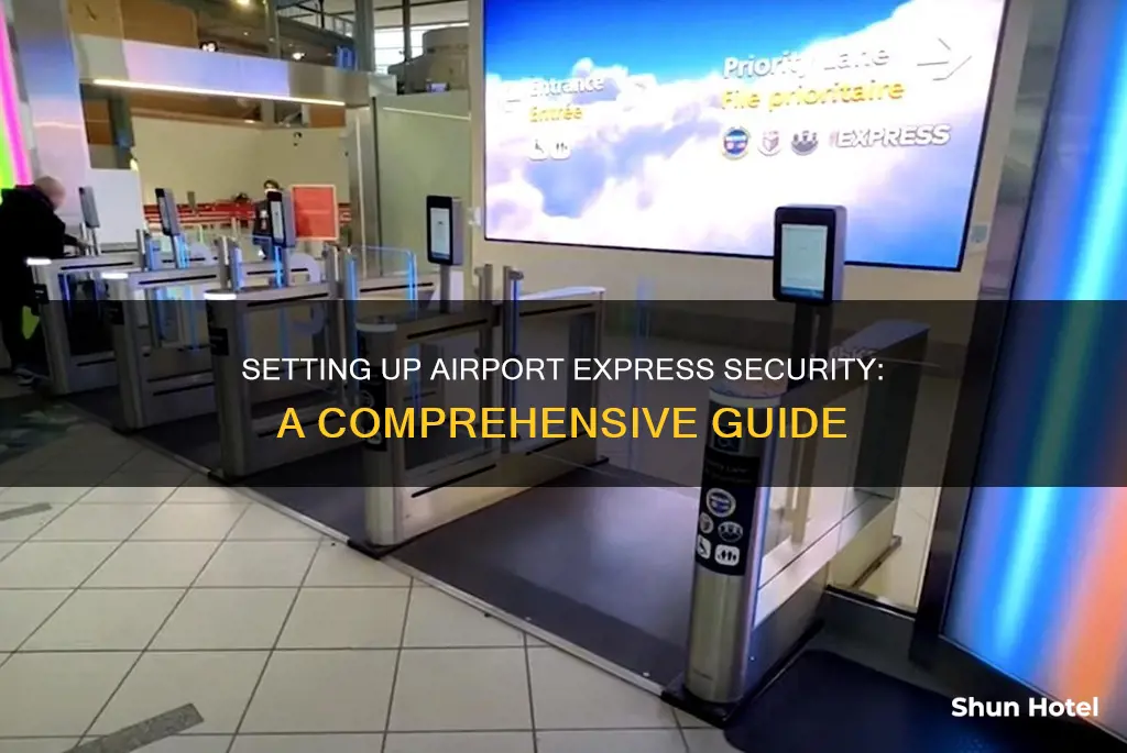 how to setup airport express security