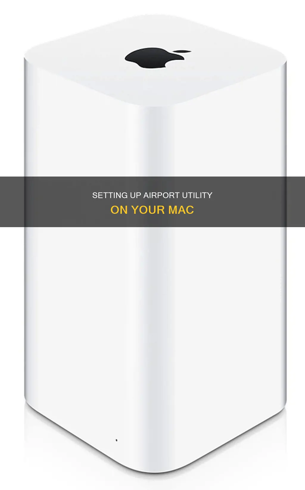 how to setup airport utility mac