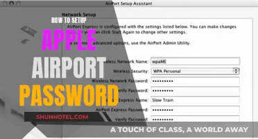 Setting Up Apple Airport: Password Protection Steps