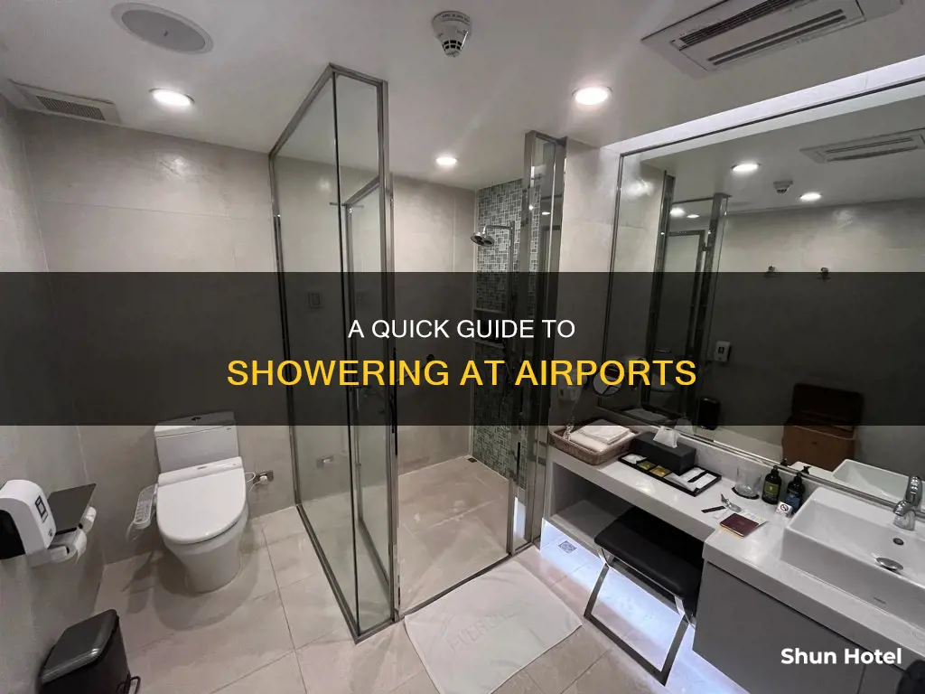 how to shower at an airport