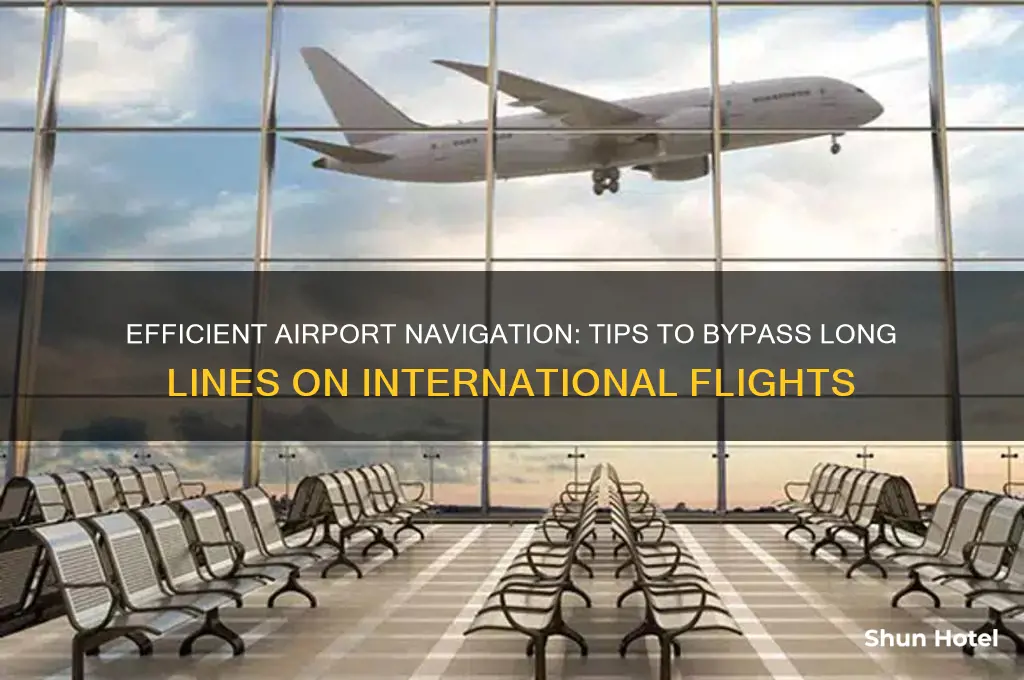 how to skip lines at airport international flights