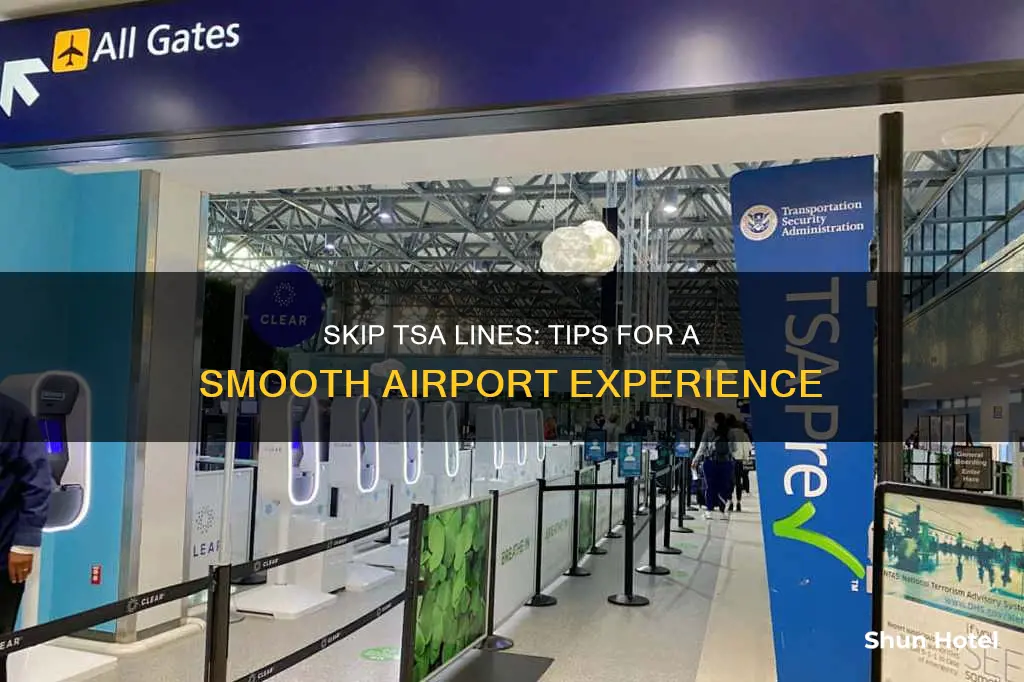 how to skip tsa at airport