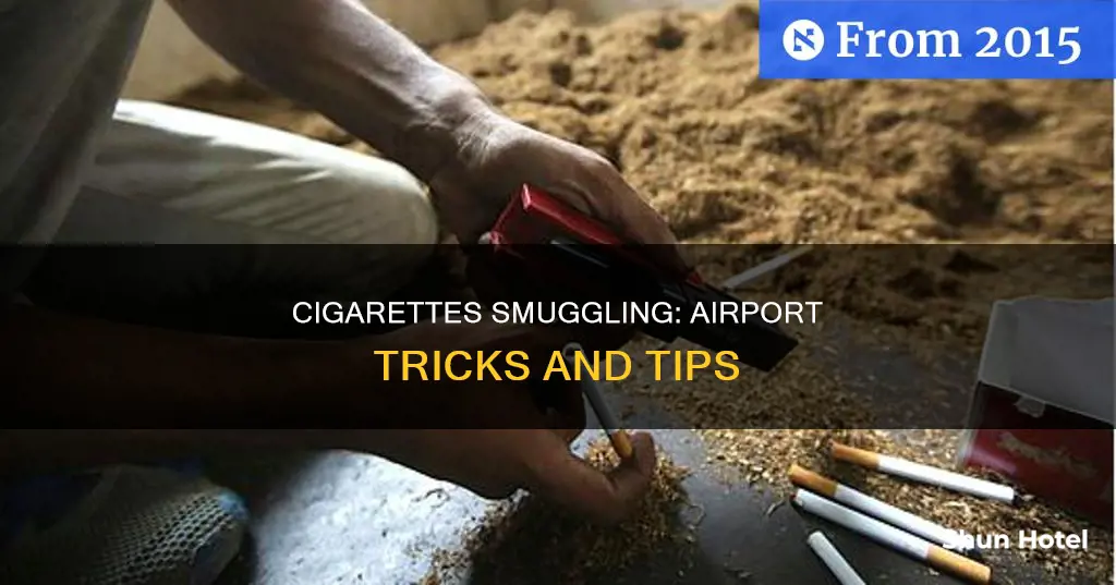 how to smuggle cigarettes through airport
