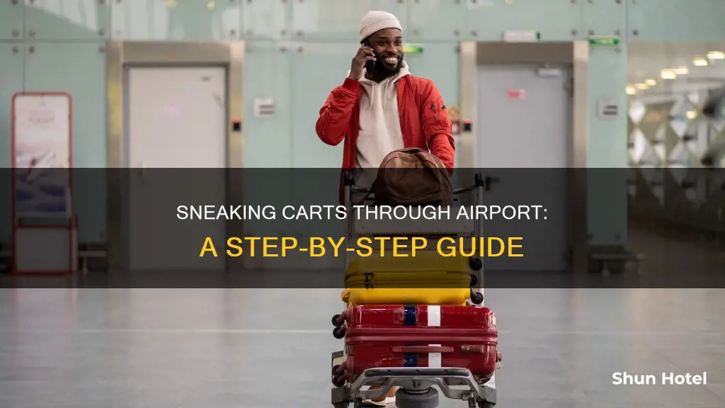 how to sneak cart through airport