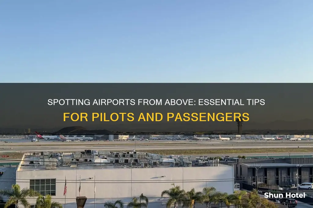 how to spot airport when flying