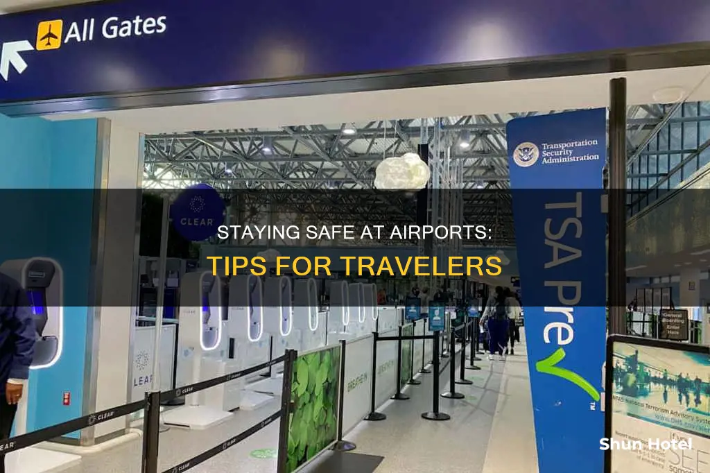 how to stay safe at airport