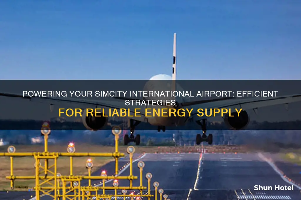 how to supply power to international airport simcity