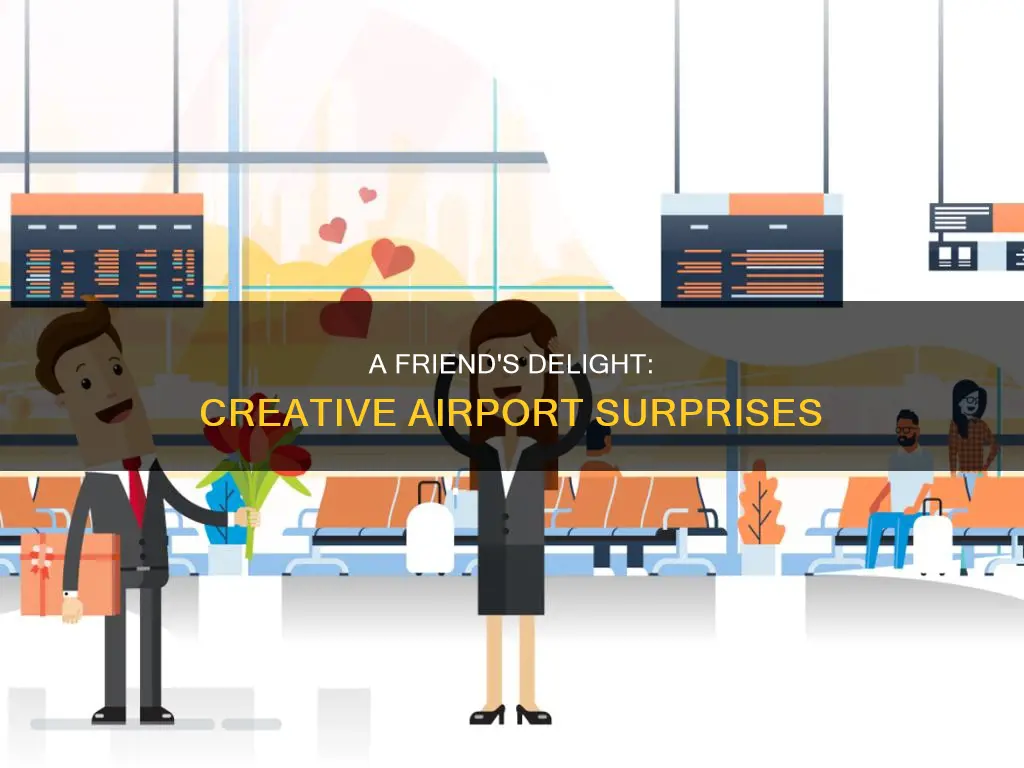 how to surprise friend at airport